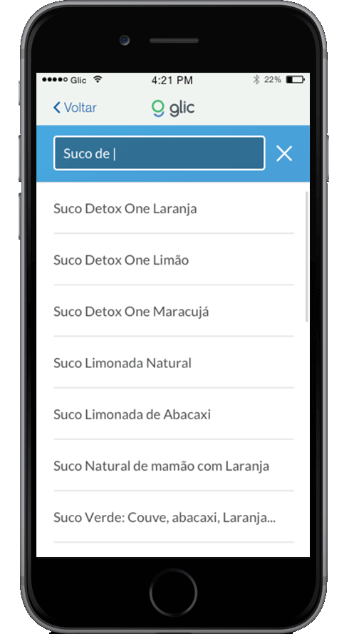 Gliconline para Iphone