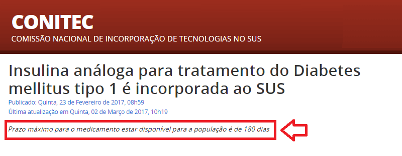 Insulinas Análogas pelo SUS - Conitec